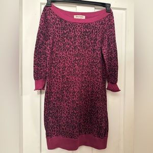 Juicy Couture Animal Print Sweater Dress